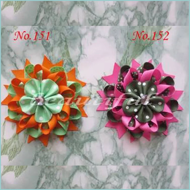 50 BLESSING Good Girl Boutique Modern Style New Bird/'s Nest Hair Bow Clip