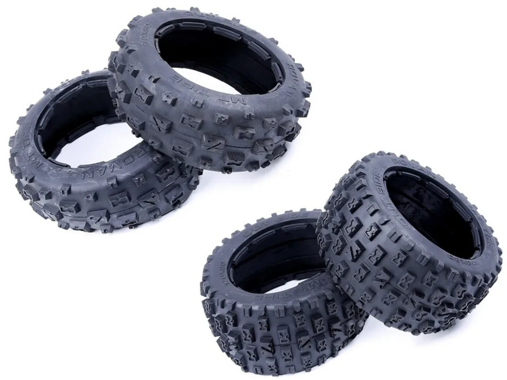 

Strong grip and strong wear resistance New cross-country pattern off-road tires for HPI KM ROVAN BAJA 5B