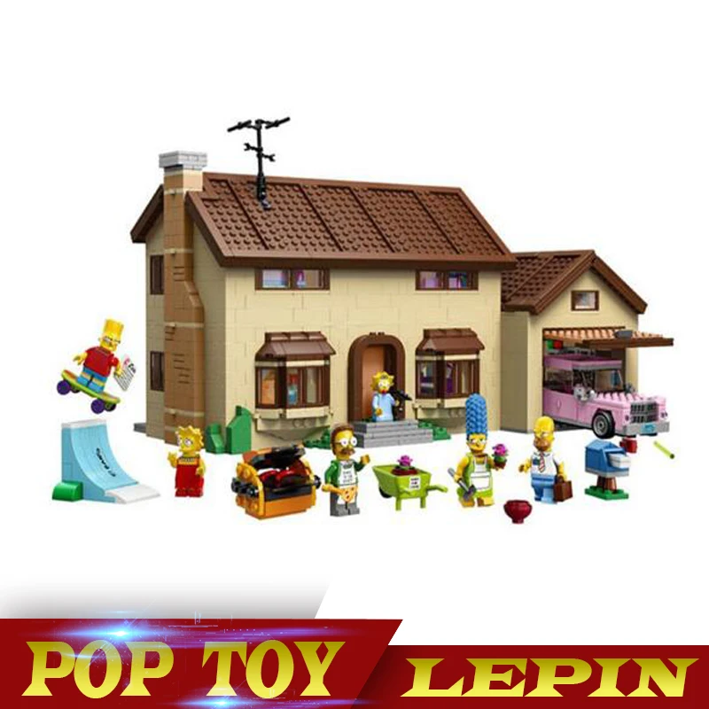 

DHL 16005 2575Pcs the Simpsons House Model Building Block Bricks Compatible 71006 Boy gift