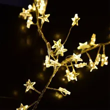 2 м 120 светодиодный USB светодиодный светильник со звездами океан, уличные водонепроницаемые рождественские огни, садовая гирлянда, декор медной проволоки, сказочные огни