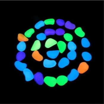 

Artificial Lightweight Luminous Pebble Stone For Home Fish Tank Decor Garden Corridor Decorations 1000pcs Free Shipping