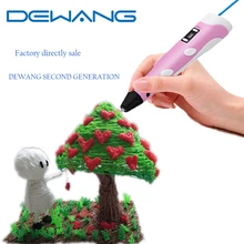 3D ручка dewang бренд 3D принтер рисунок пером ручка дети искусств мастерства safetoy с 100 м 20 Цвет ABS 3D печать Ручка