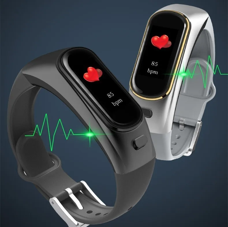 GIMTO Смарт часы для мужчин Bluetooth беспроводные наушники женские кровяное давление