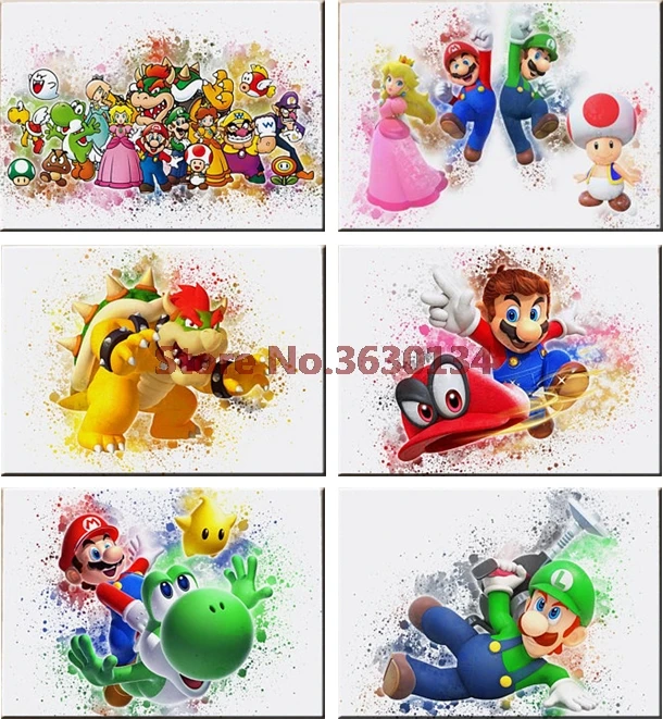 5D Diy алмаз живопись Ремесло Набор алмазной вышивки Mario Алмазная мозаика Вышивка