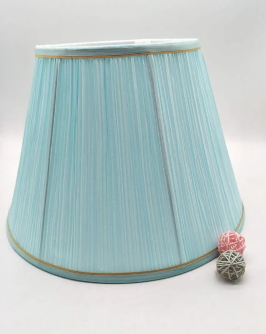 E27 арт-деко абажур для настольной лампы светло-голубой тканевый абажур в скандинавском стиле современный абажур для украшения дома - Цвет корпуса: light blue
