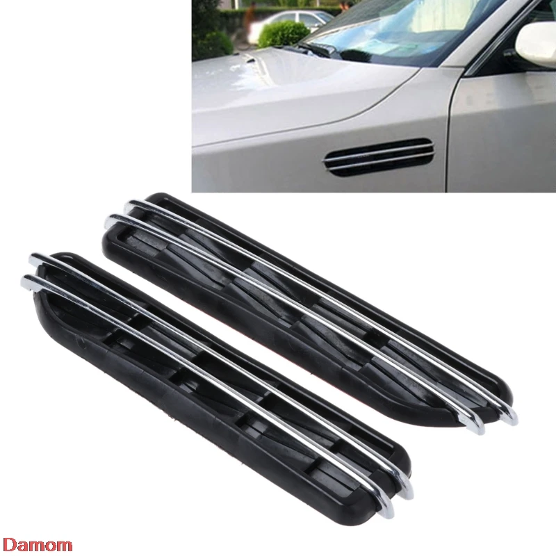

A Pair Car Side Air Flow Fender Vent Cover Intake Grille Decoration Sticker