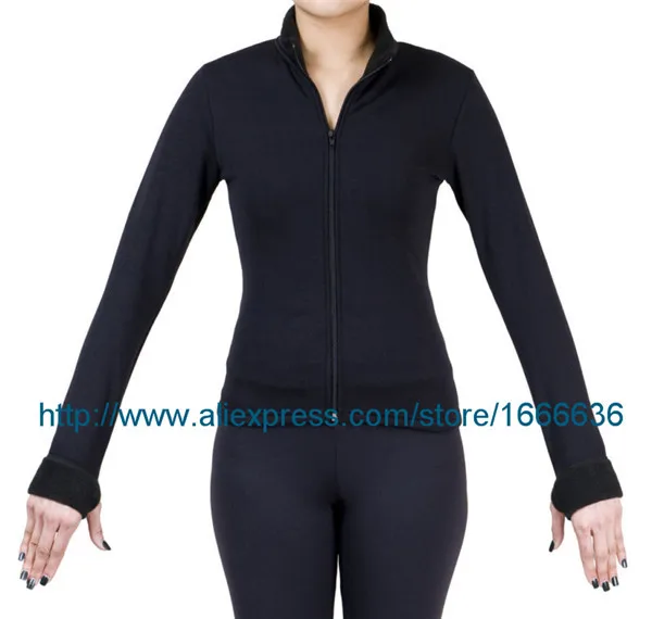 Черная куртка для катания на коньках, красивый бренд Vogue, костюм для фигурного катания, костюм для соревнований SU2006