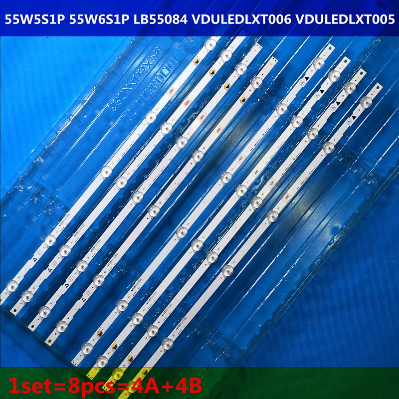 

For Sanyo FW55D25F U4DR3XH UDULEDLXT005 UDULEDLXT006 LED Backlight Strips (8)