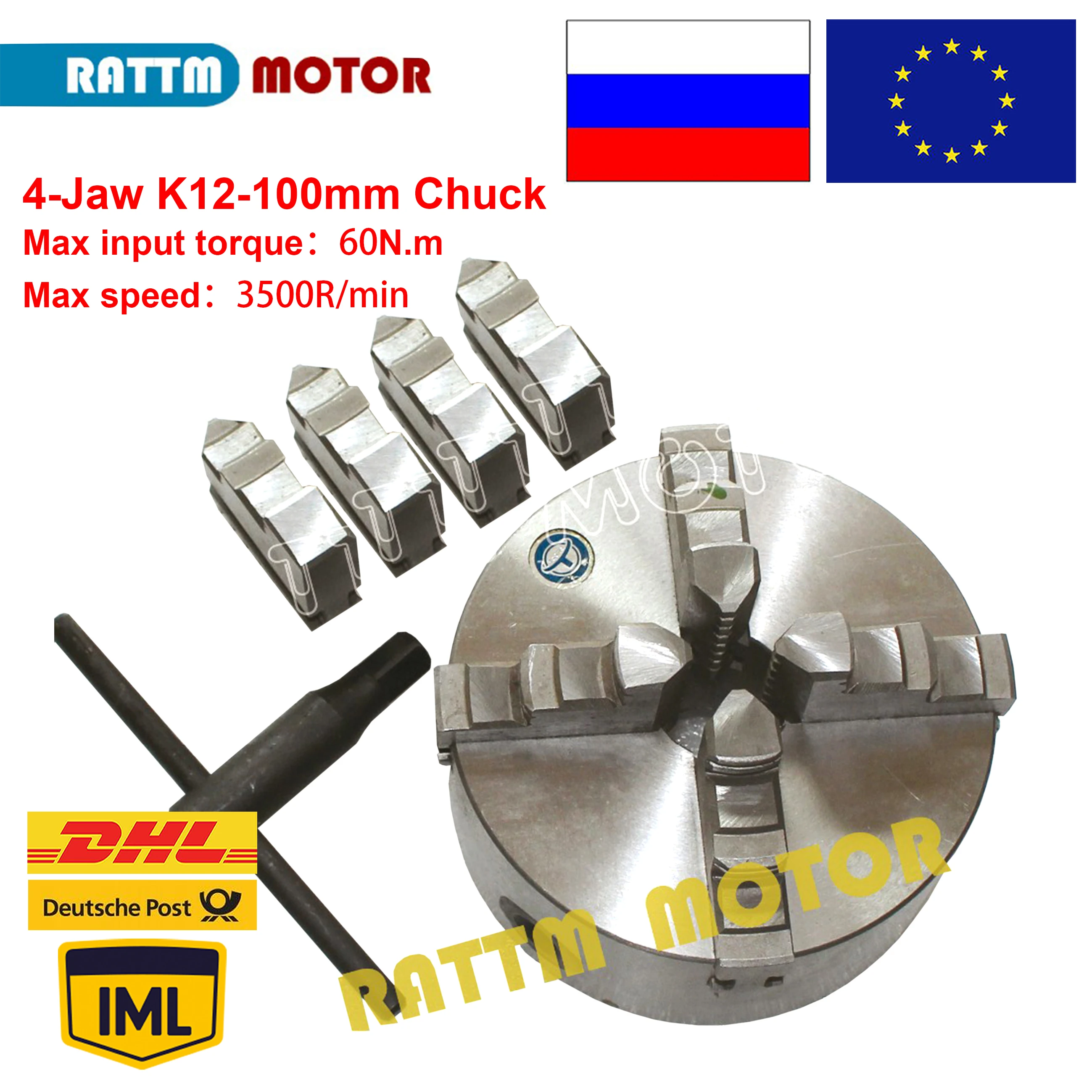 ru / Eu】cnc Chuck 4 Jaw K12-100mm Self-centering 60n.m For Machine Tool  Lathe Chuck - Chuck - AliExpress