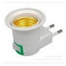 E27 лампочки Sochet базы в ЕС разъем лампы Держатель Конвертор с кнопка включения/выключения переключателя