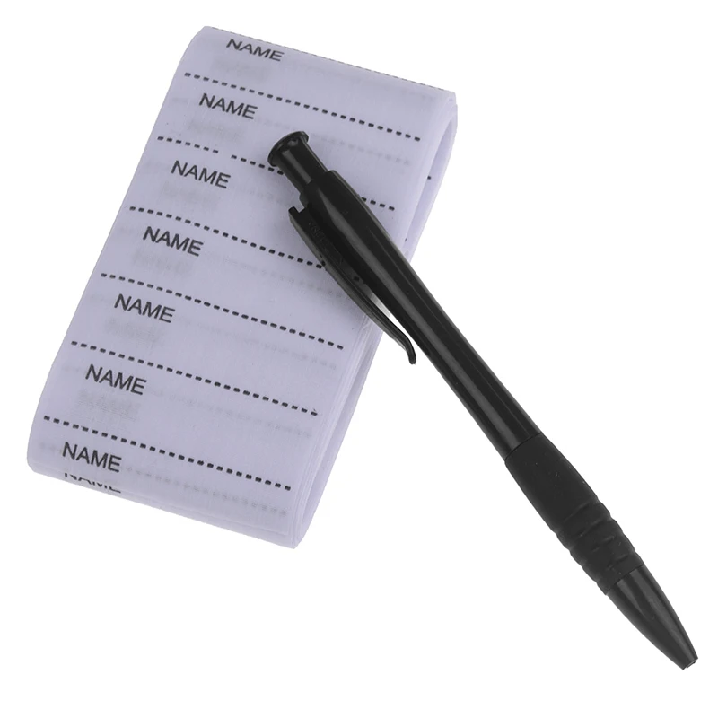 

100pcs Fabric Tags Marker Set for Clothes Sewing Accessories White Washable Iron on Name Labels Garment