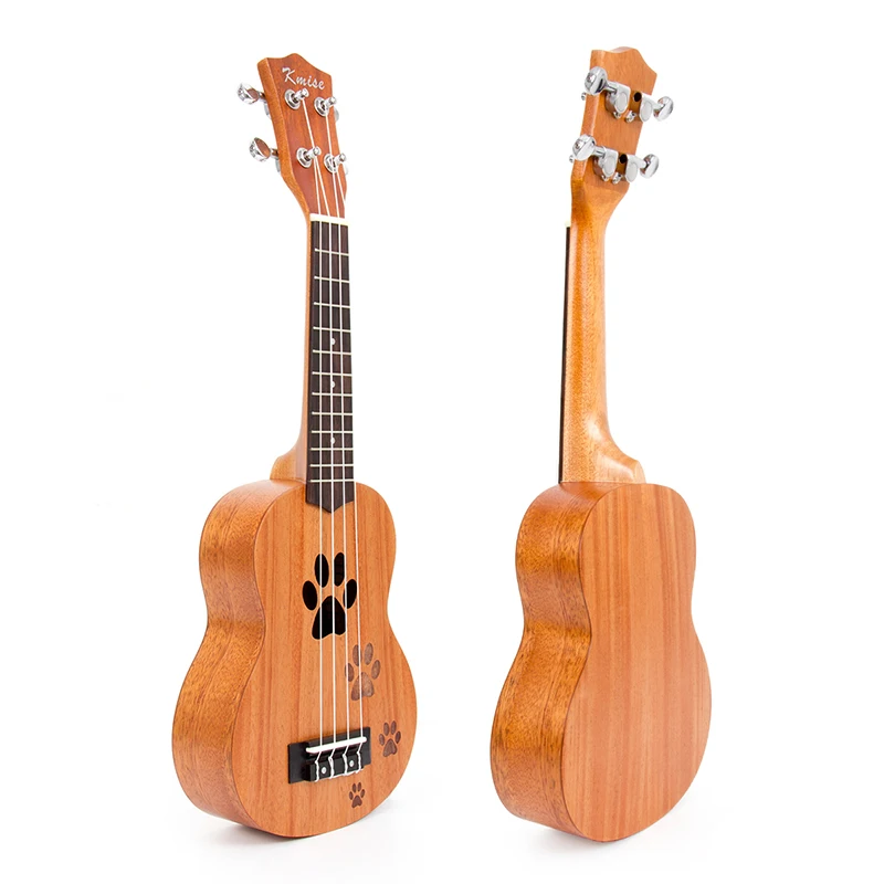

Kmise Soprano Ukulele Mahogany Uke Ukelele 21 Inch 12 Fret Acoustic Hawaii Guitar
