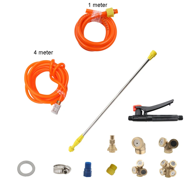 1 набор, 12 В, насос, шланг, 7 мм, шланг для полива сада, набор для полива, пистолет-распылитель, сельскохозяйственный пестицид, сделай сам, пистолет-распылитель, инструмент для полива - Цвет: 1