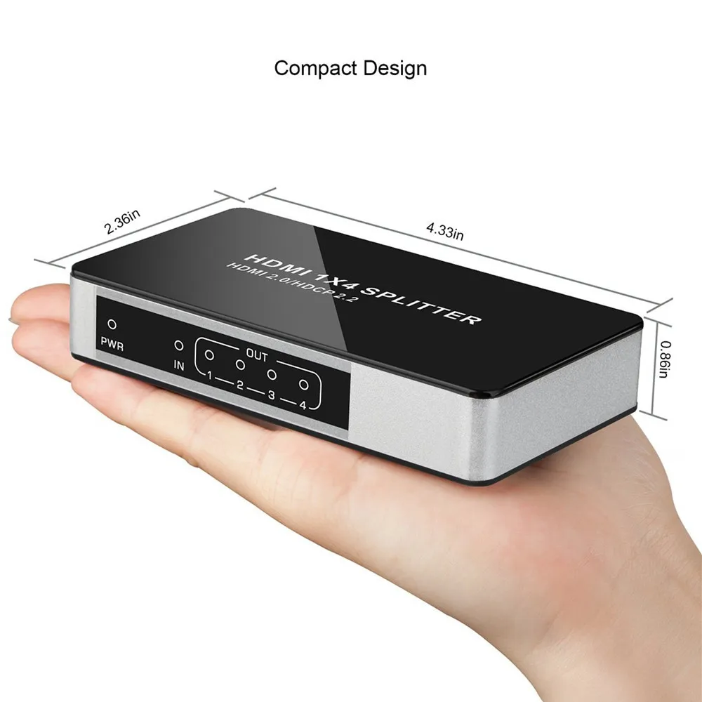 Navceker 4K 60Hz 1x2 1x4 1X8 HDMI 2 0 сплиттер Поддержка HDCP переключатель коробка для Apple TV PS4