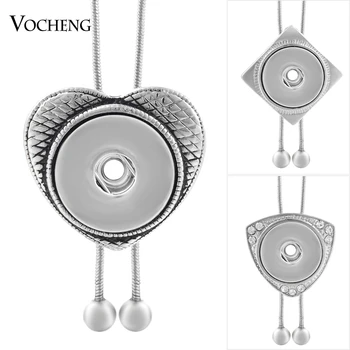 

10pcs/lot Summer Style Adjustable Pendant Necklace 18mm Vocheng Snap Button Jewelry NN-231*10 Free Shipping