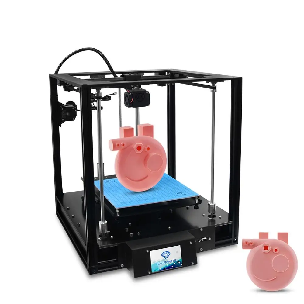 

10-300mm/s High Speed Sapphire S Metal Structure 3d Printer Double Annular Cooling Impresora 3d Silent Motor Drive 3d Drucker