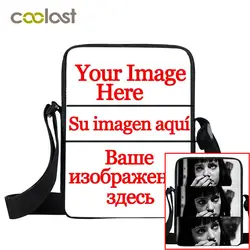 Пользовательские Ваше имя образа Логотип мини сумка Обувь для мальчиков Обувь для девочек персонализированные Кроссбоди мешок дети