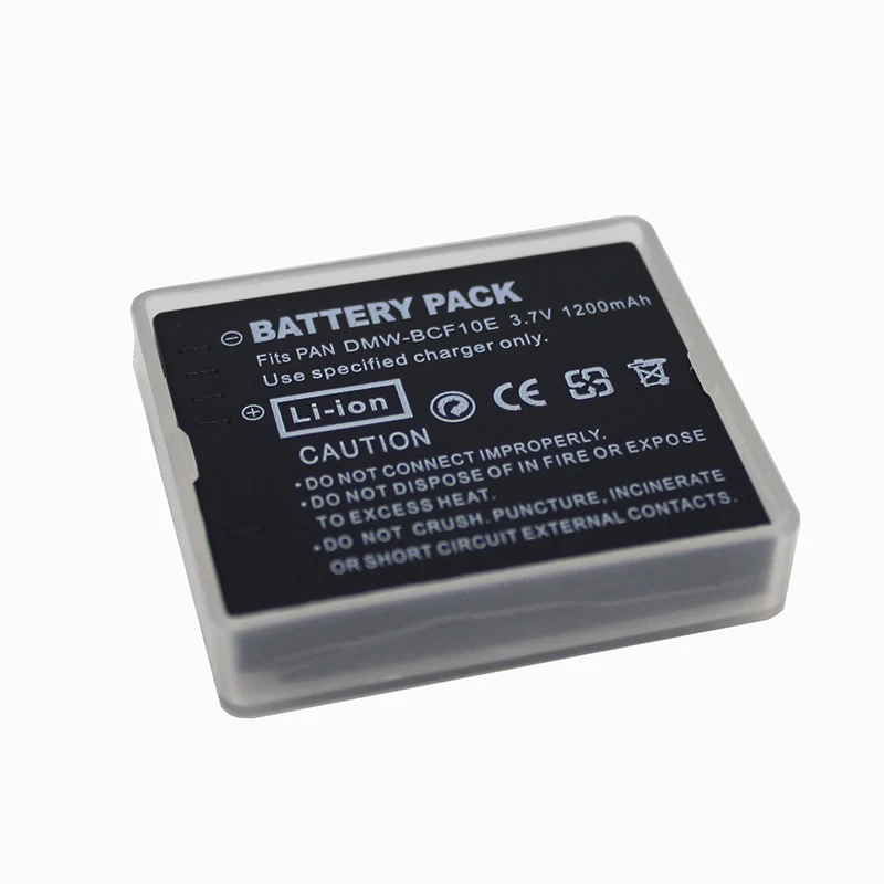 2 шт. 3,7 в 1200 мАч DMW-BCF10 DMW BCF10E Замена батареи камеры для Panasonic CGA-S106 S106B S/106C S/106D S/106B