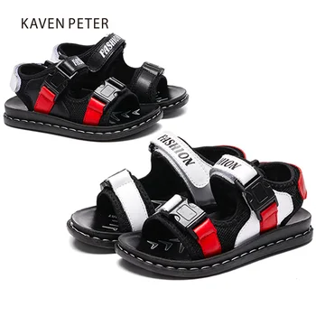 

2018 child summer sandals Oxford cloth and rubber sole beach sandals kids sneakers boys leather sandals girl casual shoes 26-37