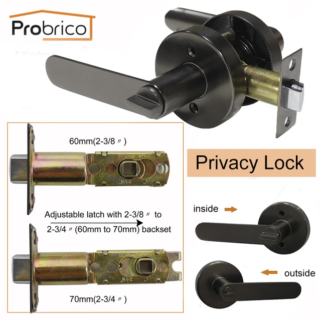 Online Probrico Stainless Steel Privacy Interior Door Lever Probrico Stainless Steel Privacy Interior Door Lever Lock Set Cold Grey Bathroom Handle Bedroom Dl03cg