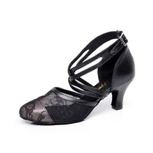 Женские латинский бальный танец обувь Сальса для вечеринок туфли на высоком каблуке 6 см Женские современное Танго танцевальные туфли мягкая подошва 1690