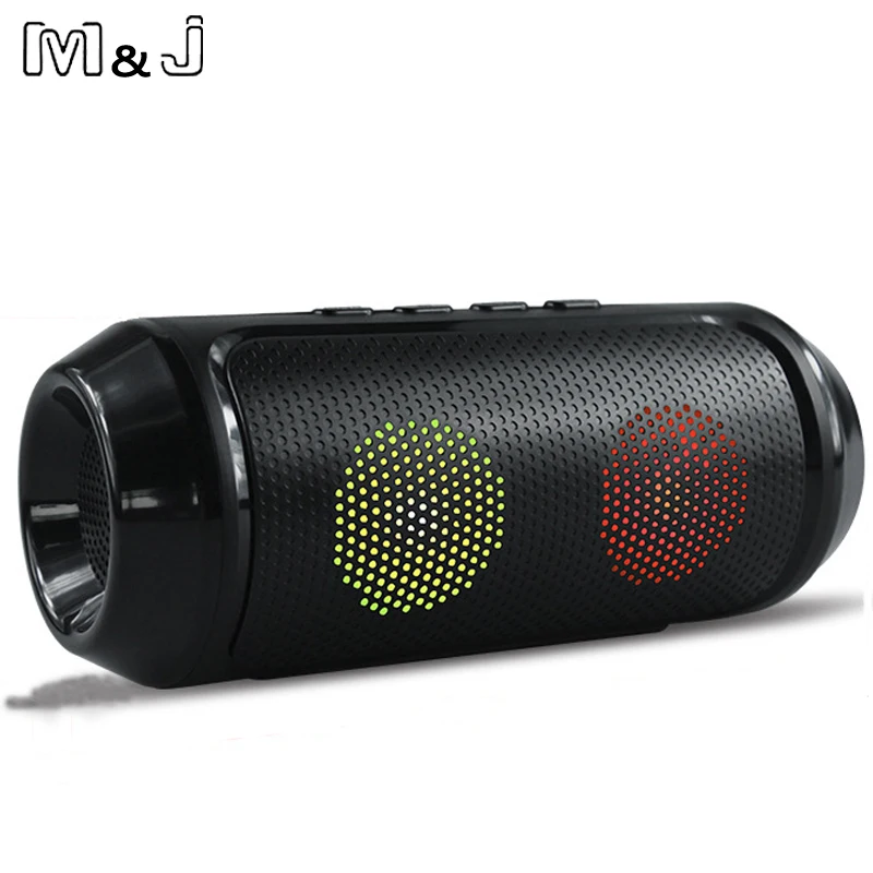 M & J Мультимедийный Мини Bluetooth динамик с стерео FM AUX беспроводной супер бас