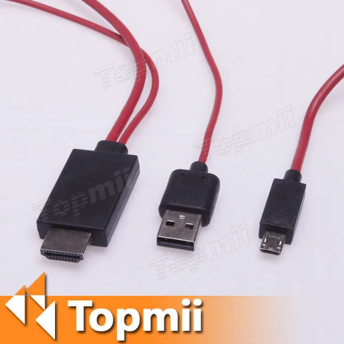 2M MHL Adapter Micro USB Power to HDMI HDTV 1080P for Galaxy S4 S III Note2 Drop shipping #1834 | Мобильные телефоны и