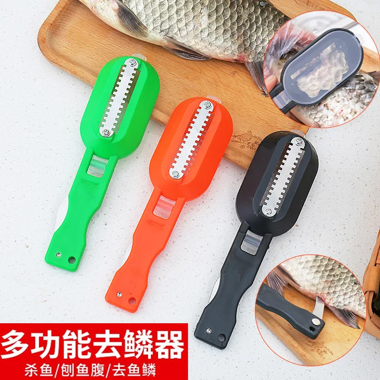 

Multifunctional Fish Scale Planer Tool Fish Killing Scraping Knife Fish Cleaning Tools Kitchen Cooking Accessorie