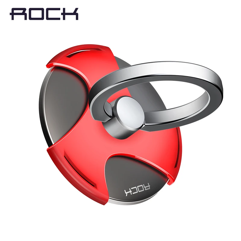 

Spinner Finger Ring Phone Holder For iPhone X Samsung Xiaomi ROCK High Speed Finger Spinner Ring Mobile Phone Holders 360 Degree