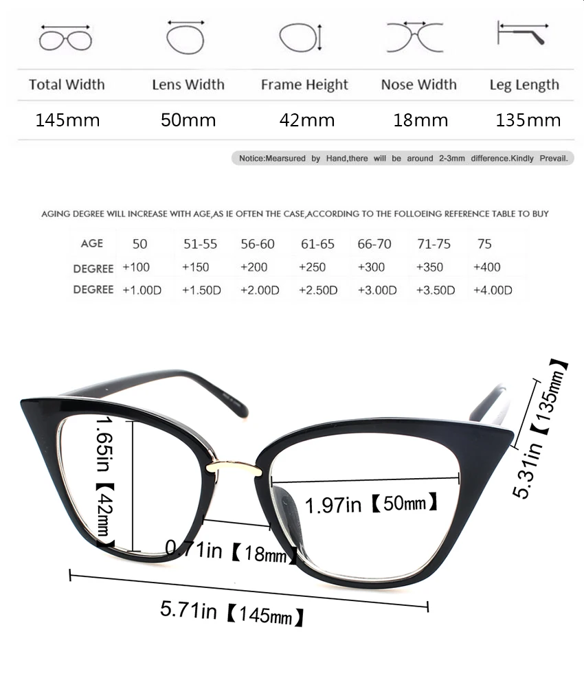SOOLALA очки для чтения «кошачий глаз» Большие женские очки для чтения цветные очки для дальнозоркости для зрения 0,5 0,75 1,0 1,25 до 4,0