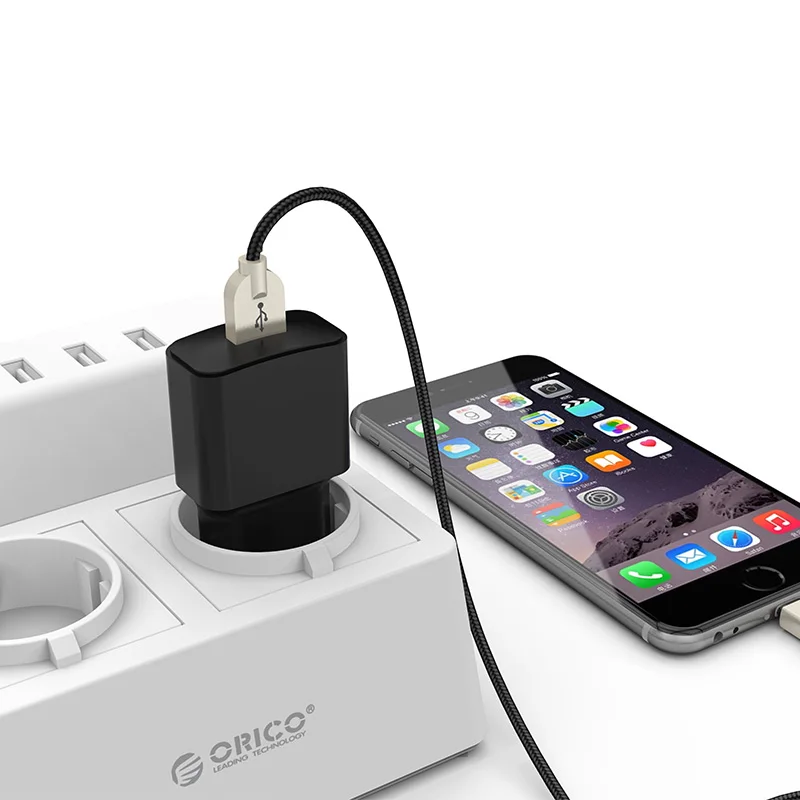 ORICO универсальное USB зарядное устройство 5V1A 5V2A дорожное настенное зарядное устройство адаптер для iPhone7 samsung S8 умное зарядное устройство для мобильного телефона с европейской вилкой
