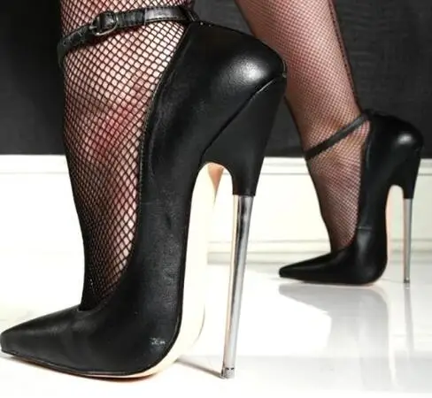 EDEFS Escarpins Femmes - Noir - Stiletto - Plusieurs Coloris- Brillant Synthétique - Talon