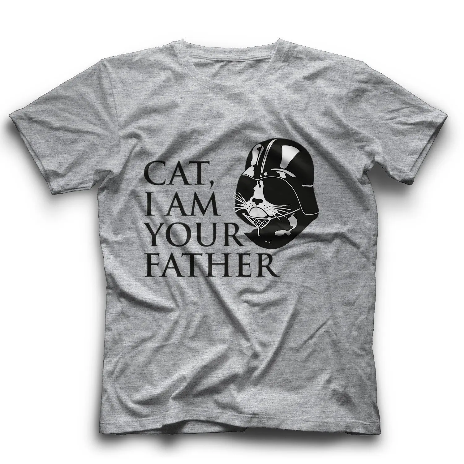 Новинка лета 2019 футболка высокого качества с котом и надписью Am Your Father для