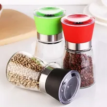 Küche Mini Runde Flasche Salz und Pfeffer Schüttler Grinder Pulverisierte Einstellbare Grinder Küche Objekt Brecher Mühle Handliches Werkzeug