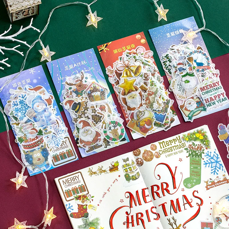 

1set /1lot Kawaii Stationery Stickers Merry Christmas Diary Planner Decorative Mobile Stickers Scrapbooking DIY Craft Stickers