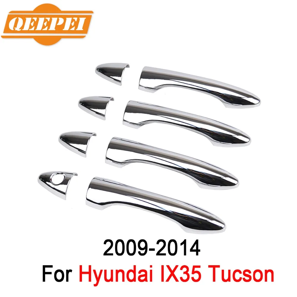 QEEPEI 8PCS New Car Door Handle Cover Outsides For Hyundai IX35 Tucson 2009-2014 High Quantity Auto Accessories QDC050 | Автомобили и