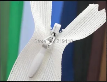 

Free shipping Knitted invisible zipper 60cm lace zipper with 24 colors