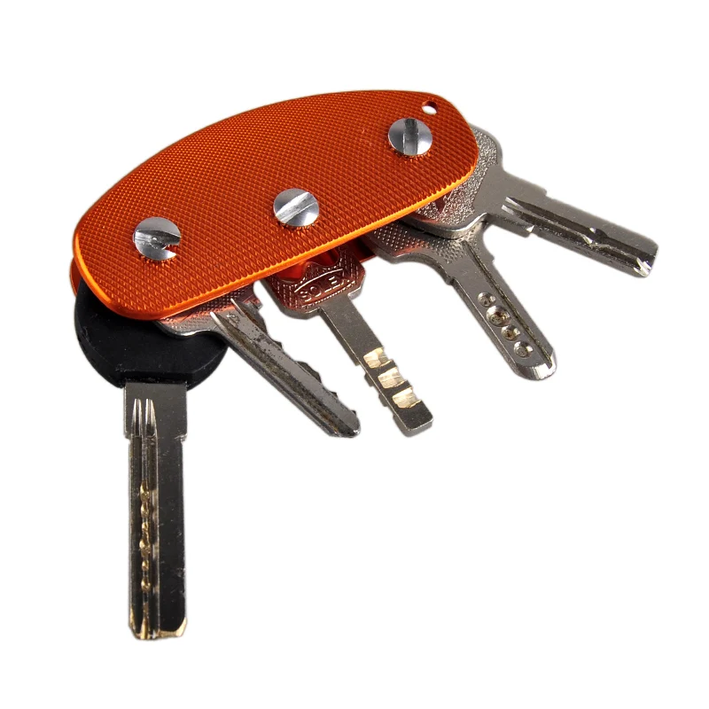 

2017 Hot Selling Portable Outdoor EDC Gear Ultra Light Aluminum Key Holder Key Clamp Lightweight Outdoor Clip Survival Gear