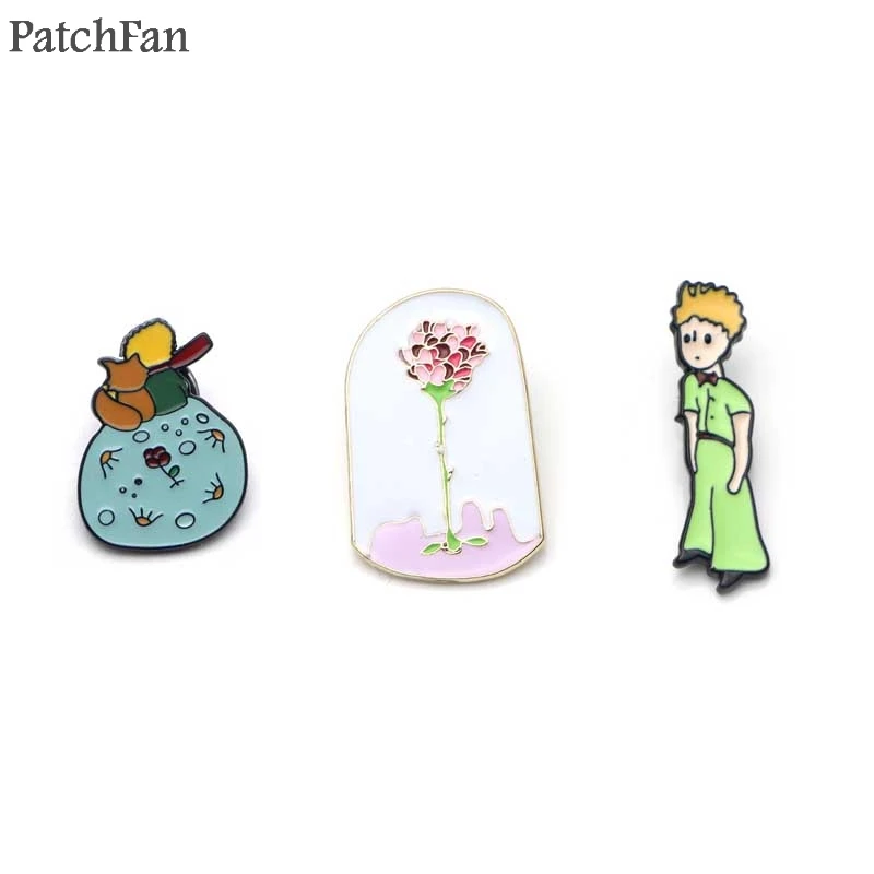

Patchfan Zinc pins brooches for men women Little Prince para decorate backpack clothes metal medal bag shirt hat badges A0873