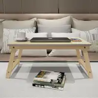 Foldable Computer Desk Solid wood bed lazy table computer desk bed learning table folding solid wood computer desk