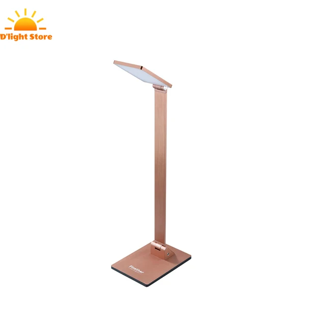 Eu Table Lamp Square 3brightness Levels Finether 10w Touch Activated Eu Table Lamp Square 3brightness Levels Finether 10w Touch Activated Head Folding Aluminum Led Desk