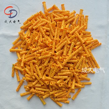 

200pcs Plastic expansion pipe M6*30mm M8*40mm rubber plug plastic pipe nylon column expansion screw anchor plug wall plugs