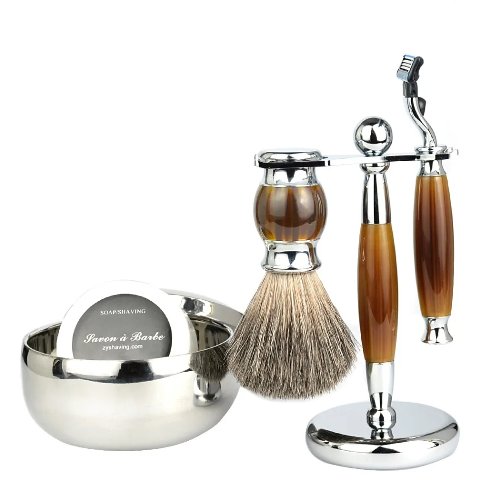 Grandslam Men Shaving Safety Razor Kit 3 Layer Replacement Shaver Heads