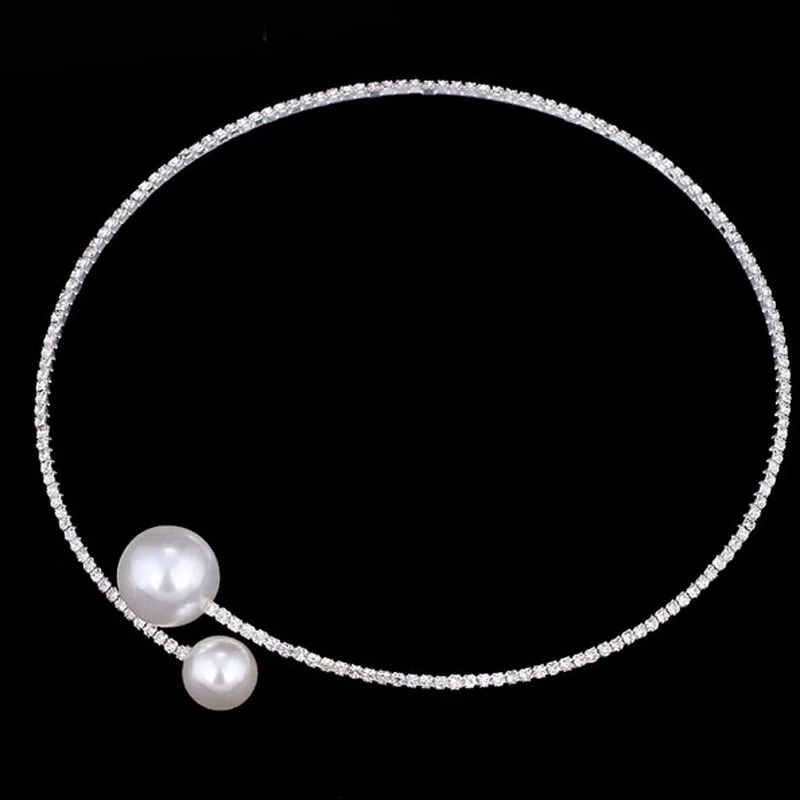 Модное Европейское шоу знаменитостей Чокеры бренд имитация жемчуга ожерелье браслет набор для женщин Свадебная вечеринка ювелирные изделия