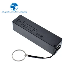 TZT-funda de Banco de energía con USB, cargador de batería 18650, caja DIY, negro, para Arduino