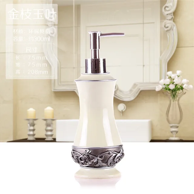 Bathroom Soap Dispenser Set Vintage Rose Flower Jar Lotion Bathroom Soap Dispenser Set Vintage Rose Flower Jar Lotion Home Decor Storage Bottles