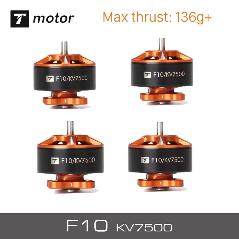 

T-Motor F10 KV7500 Pocket Sized Brushless Motor for FPV 110mm Quad Multicoptor Racing Drone