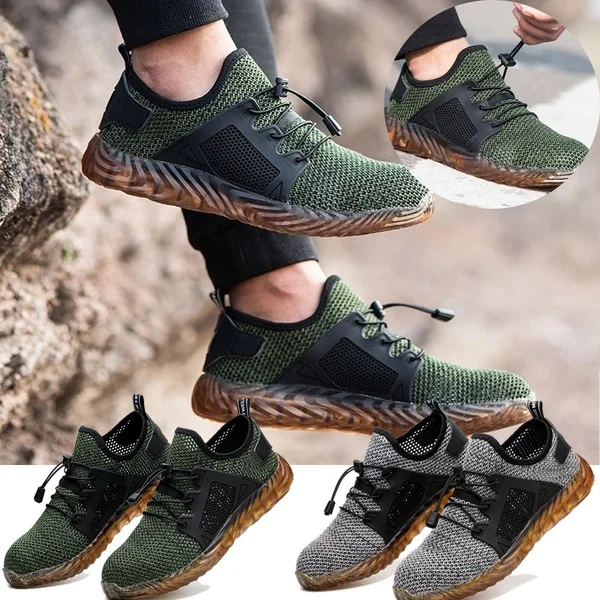 

Youtehao Brand male shoes plus size 35-46 steel toecap men women work & safety boots summer lightweight impact resistant