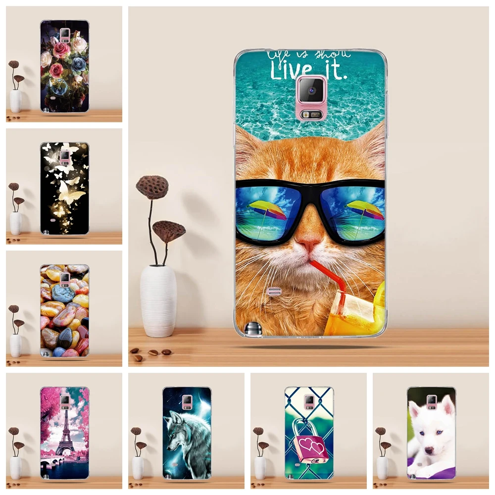 For Samsung Galaxy Note 4 Case Cover for N910F 5.7&quotCover Silicon Phone | Мобильные телефоны и аксессуары