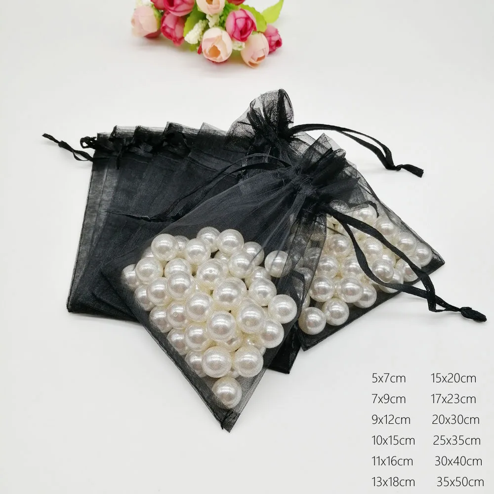

1000pcs 10x15cm Diy Jewelry Bag Gift Bag Women Drawstring Organza Gift Bags For Wedding/Christmas/Jewelry Display Packaging Bags
